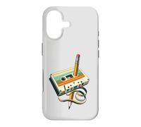 Cassette et Crayon Vintage Nostalgie Party années 70 80 90 Coque pour iPhone 17