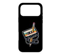 Cassette et Crayon Vintage Nostalgie Party années 70 80 90 Coque pour iPhone 17 Pro Max