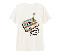 Cassette et Crayon Vintage Nostalgie Party années 70 80 90 T-Shirt Haut de Gamme