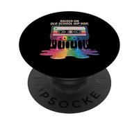 Cassette graphique Hip Hop Années 90 Musique Old School Hip Hop Rap PopSockets PopGrip Adhésif