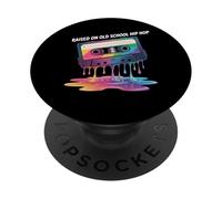 Cassette graphique Hip Hop Années 90 Musique Old School Hip Hop Rap PopSockets PopGrip Adhésif