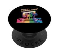 Cassette graphique Hip Hop Années 90 Musique Old School Hip Hop Rap PopSockets PopGrip Adhésif
