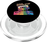 Cassette graphique Hip Hop Années 90 Musique Old School Hip Hop Rap PopSockets PopGrip pour MagSafe