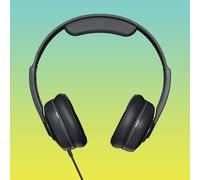 Cassette Junior Casque Supra-Auriculaire Filaire, Limitation Du Volume, Microphone, Compatible Appareils Bluetooth + Ordinateurs - Noir