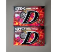 Cassette K7 x2 - TDK Corporation D90 / Normal Position IEC I TYPE I / 90 Min