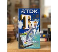 TDK Cassette VHS E-240-TV vierge 240 minutes (4 heures)