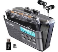 Cassette Player K7 - Lecteur Cassette Audio - Convertisseur Audio en MP3 - Microphone et Haut-Parleur intégrés - Carte SD 16GB