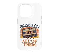 Cassette rétro en Relief sur l'ensemble d'entre eux Coque pour iPhone 15 Pro
