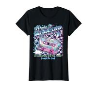 Cassette rétro Faite pour Adorer Les psaumes 150:6 Musique chrétienne T-Shirt Graphique avec Valeur, Femme, Noir, XS