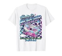 Cassette rétro Faite pour Adorer Les psaumes 150:6 Musique chrétienne T-Shirt Graphique avec Valeur, Homme, Blanc, XL