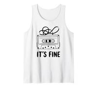 Cassette rétro It's Fine 80s Music Lover Débardeur