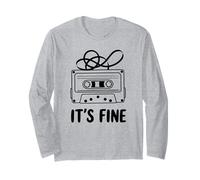Cassette rétro It's Fine 80s Music Lover Manche Longue
