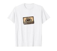 Cassette Ska Vintage Tape T-Shirt Graphique avec Valeur, Homme, Blanc, M