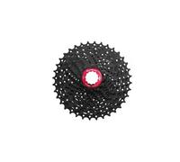 SunRace Cassette Mx80 Argenté 11 vitesses 11-51t Noir/Rouge