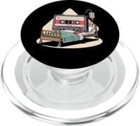 Cassette Tap Player Retro Music Vintage Musicien Old Mixtape PopSockets PopGrip pour MagSafe