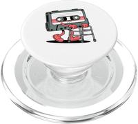 Cassette Tap Player Retro Music Vintage Musicien Old Mixtape PopSockets PopGrip pour MagSafe