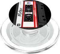 Cassette Tape Musique Mix Audio Fête 90 Fête des années 80 PopSockets PopGrip pour MagSafe