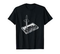 Cassette Tape Rewind Pen The Analog Age Nostalgie T-Shirt