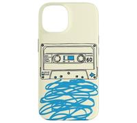 Cassette Tape Sketch Retro Mixtape Musique Esthétique Coque pour iPhone 14