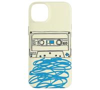 Cassette Tape Sketch Retro Mixtape Musique Esthétique Coque pour iPhone 14 Plus