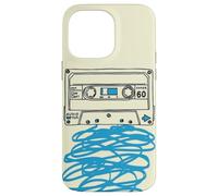 Cassette Tape Sketch Retro Mixtape Musique Esthétique Coque pour iPhone 14 Pro Max