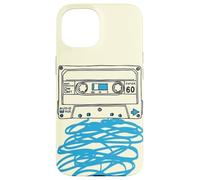 Cassette Tape Sketch Retro Mixtape Musique Esthétique Coque pour iPhone 15