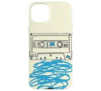 Cassette Tape Sketch Retro Mixtape Musique Esthétique Coque pour iPhone 15 Plus