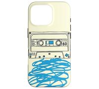 Cassette Tape Sketch Retro Mixtape Musique Esthétique Coque pour iPhone 16 Pro