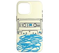 Cassette Tape Sketch Retro Mixtape Musique Esthétique Coque pour iPhone 16 Pro Max