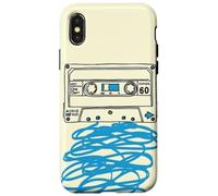 Cassette Tape Sketch Retro Mixtape Musique Esthétique Coque pour iPhone X/XS