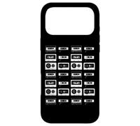 Cassette Tapes Audio Mixtapes Années 80 Musique Radio DJ Coque pour iPhone 17 Pro Max