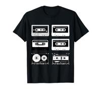 Cassette Tapes Audio Mixtapes Années 80 Musique Radio DJ T-Shirt