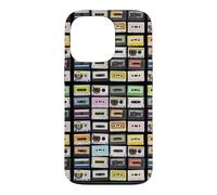 Cassette Tapes Mixtapes, Amateur de Musique rétro des années 1980 Coque pour iPhone 13 Pro