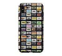 Cassette Tapes Mixtapes, Amateur de Musique rétro des années 1980 Coque pour iPhone XS Max
