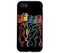Cassette Tapes Vintage Pop Art Rétro Analogique Musique Lover Coque pour iPhone SE (2020) / 7/8