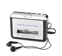 Cassette to MP3 Converter, Cassette Player Cassette Tape Player with Headphones, Capture Audio Music Player USB Cassette Tape to PC MP3 CD Switcher Converter, Plug and Play