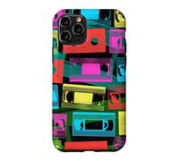 Cassette VHS - Couleurs Pop rétro des années 1980 Coque pour iPhone 11 Pro