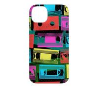 Cassette VHS - Couleurs Pop rétro des années 1980 Coque pour iPhone 14 Plus