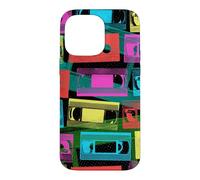 Cassette VHS - Couleurs Pop rétro des années 1980 Coque pour iPhone 14 Pro Max