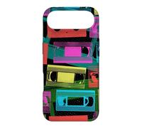 Cassette VHS - Couleurs Pop rétro des années 1980 Coque pour iPhone Air