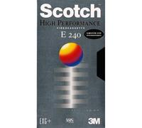 CASSETTE VHS VIERGE SCOTCH E 240 MINUTES 4 HEURES