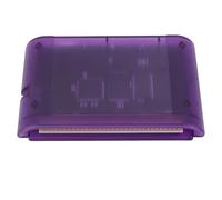 Cassette Vidéo de Jeu pour Mega Drive, 3000 en 1, Transparente avec Carte Mémoire de 8 Go, Prend en Charge MD1 MD2 MD3 CD 32X, Genesis, Jeux Master System (Violet Transparent)