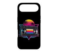 Cassette vidéo rétro VHS Tropical Sunset Palm Tree Art Coque pour iPhone Air