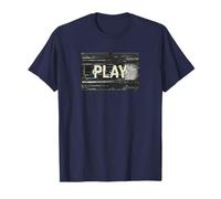 Cassette vidéo Vintage rétro VHS Play Lo-FI Glitch Art T-Shirt