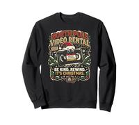 Cassette vidéo Vintage Vacances Rewind Nostalgie Noël Sweatshirt
