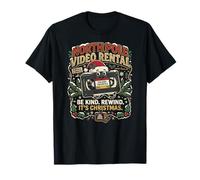 Cassette vidéo Vintage Vacances Rewind Nostalgie Noël T-Shirt