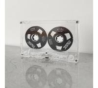 Cassette vierge 50 minutes, enregistrement double face, stockage de musique ABS polyvalent, 4 couleurs métalliques (noir)