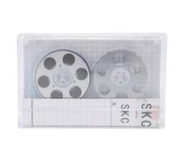 Cassette Vierge à Bande magnétique, durée d’Enregistrement de 46 Minutes, Type I ferrique, Cassette Musicale à Faible Bruit, Kits de Fabrication Maison de Cassettes Musicales (Argent)