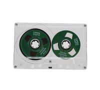 Cassette Vierge, Enregistrement Sonore de 50 Minutes, Bande Vide Double Face, Cassette Audio Vierge Bobine à Bobine pour L'enregistrement de Musique (Green)