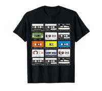 Cassettes Audio 70s 80s 90s Vintage Rétro Nostalgie T-Shirt